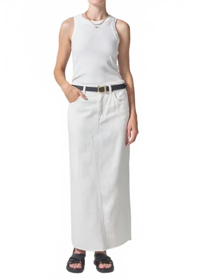 Citizen Of Humanity Circolo Reworked Maxi Skirt In Cannoli In Multi