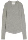 Citizen Of Humanity Citizens Of Humanity Alessia Melange Wool And Cashmere-blend Top In Gray