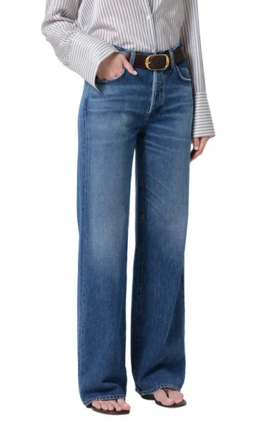 Citizen Of Humanity Citizens Of Humanity Annina High Waist Straight Leg Jeans In Blue