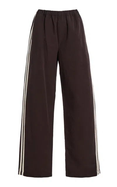 Citizen Of Humanity Citizens Of Humanity Aurora Cotton-flax Track Pants In Brown