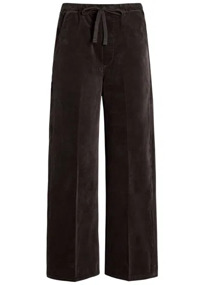 Citizen Of Humanity Citizens Of Humanity Aurora Straight-leg Corduroy Trousers In Black