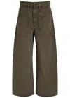 Citizen Of Humanity Citizens Of Humanity Ayla Cargo Crop Wide-leg Jeans In Brown