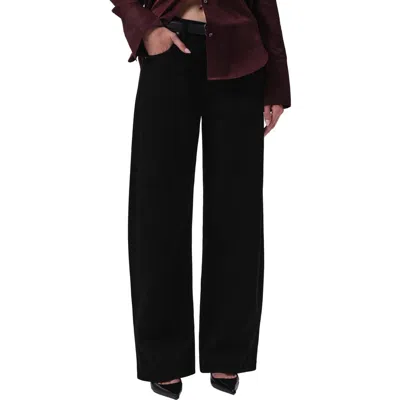 Citizen Of Humanity Citizens Of Humanity Ayla High Waist Baggy Wide Leg Jeans In Black