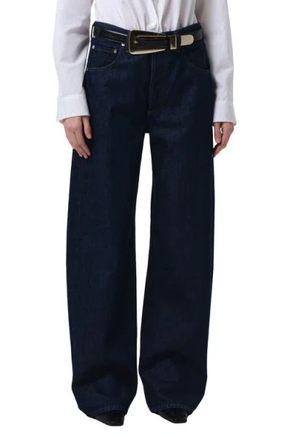 Citizen Of Humanity Citizens Of Humanity Ayla High Waist Baggy Wide Leg Jeans In Blue