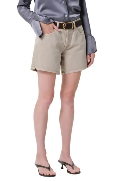 Citizen Of Humanity Citizens Of Humanity Billie Relaxed Denim Shorts In Brown