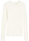 Citizen Of Humanity Citizens Of Humanity Bina Ribbed Stretch-jersey Top In White