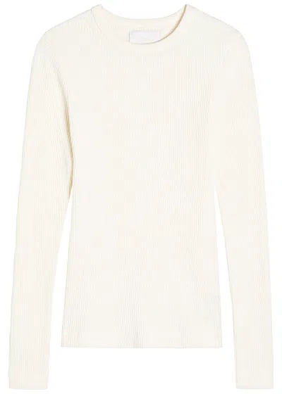 Citizen Of Humanity Citizens Of Humanity Bina Ribbed Stretch-jersey Top In Neutral