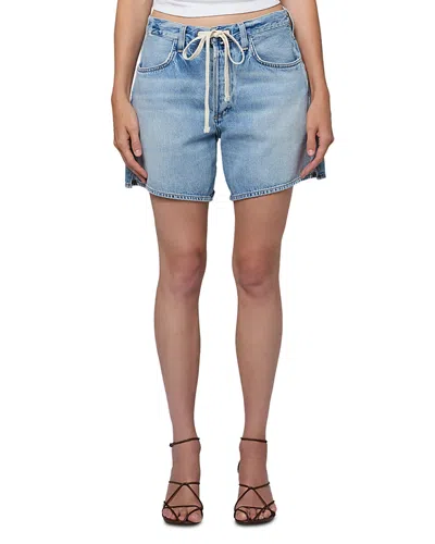 Citizen Of Humanity Citizens Of Humanity Brynn Drawstring Shorts In Blue