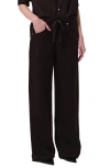 Citizen Of Humanity Citizens Of Humanity Brynn Drawstring High Waist Wide Leg Jeans In Brown