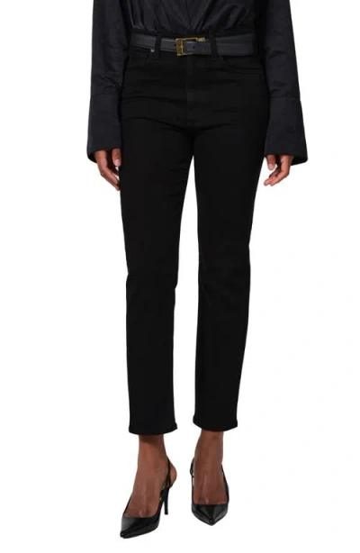 Citizen Of Humanity Citizens Of Humanity Caia High Waist Ankle Straight Leg Jeans In Black
