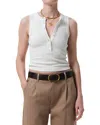 Citizen Of Humanity Caralyn Sleeveless Tank Top In Pashmina In White