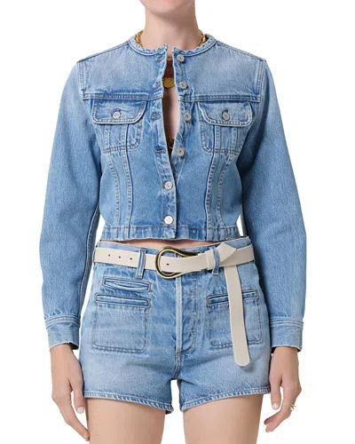 Citizen Of Humanity Citizens Of Humanity Devin Collarless Jacket In Blue