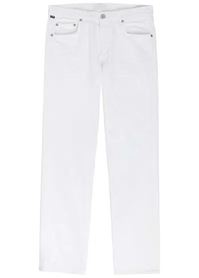 Citizen Of Humanity Citizens Of Humanity Elijah Relaxed Straight-leg Jeans In White