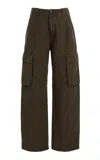 Citizen Of Humanity Citizens Of Humanity Esme Cotton Cargo Trousers In Brown