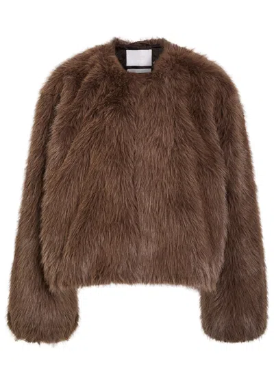 Citizen Of Humanity Citizens Of Humanity Esme Faux Fur Jacket In Brown
