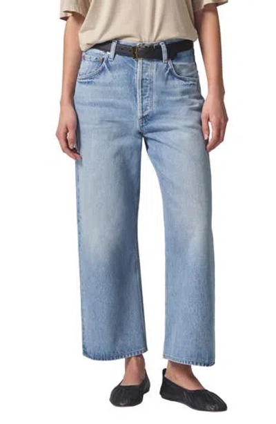 Citizen Of Humanity Citizens Of Humanity Gaucho High Waist Crop Wide Leg Jeans In Blue