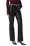 Citizen Of Humanity Citizens Of Humanity Genova Coated Low Rise Bootcut Jeans In Black