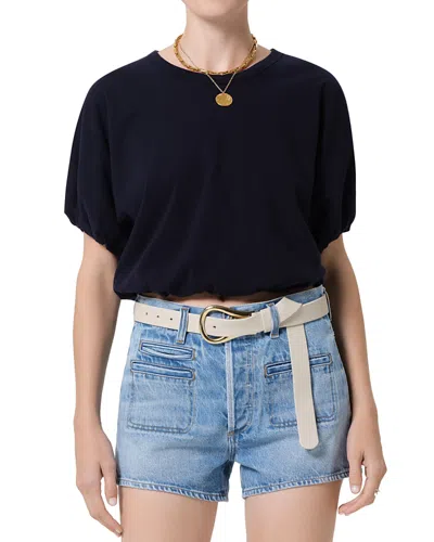 Citizen Of Humanity Citizens Of Humanity Gia Bubble Crop Top In Blue