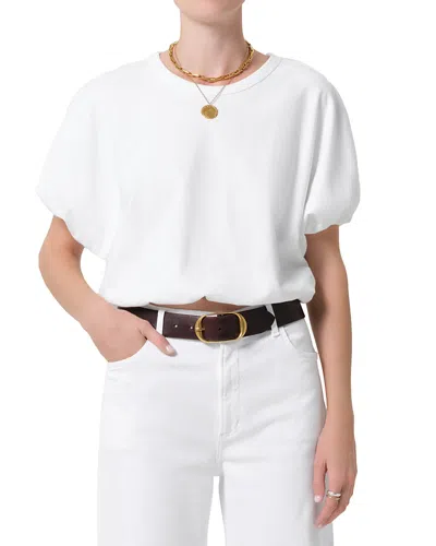 Citizen Of Humanity Citizens Of Humanity Gia Bubble Crop Top In White
