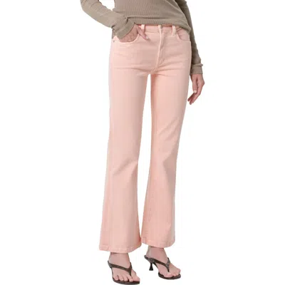 Citizen Of Humanity Citizens Of Humanity Goldie Mid Rise Kick Flare Jeans In Pink