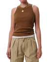 Citizen Of Humanity Citizens Of Humanity Isabel Ribbed Tank Top In Brown