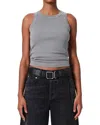 Citizen Of Humanity Citizens Of Humanity Isabel Ribbed Tank Top In Gray