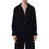 Citizen Of Humanity Citizens Of Humanity Kayla Oversize Corduroy Button-up Shirt In Black