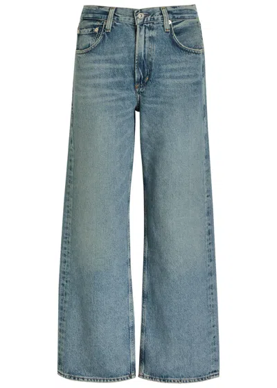 Citizen Of Humanity Citizens Of Humanity Lindz Wide Straight-leg Jeans In Blue
