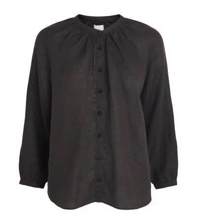 Citizen Of Humanity Citizens Of Humanity Linen Paro Blouse In Brown