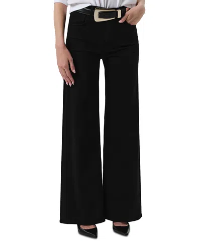 CITIZEN OF HUMANITY CITIZENS OF HUMANITY LYRA HIGH RISE WIDE LEG JEANS IN PLUSH BLACK
