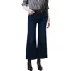 Citizen Of Humanity Womens Lotus (dk Indigo) Lyra Wide-crop-leg High-rise Stretch-regenerative-denim Blend Jeans In Blue