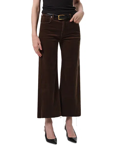 Citizen Of Humanity Citizens Of Humanity Lyra Wide Leg Cropped Jeans In Costes In Brown
