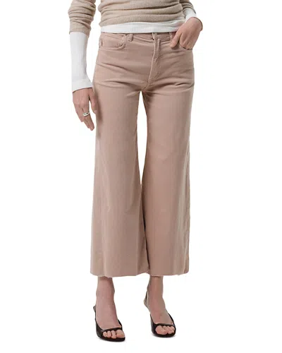 Citizen Of Humanity Citizens Of Humanity Lyra Wide Leg Cropped Jeans In Pale Stone In Gray