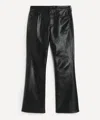 Citizen Of Humanity Citizens Of Humanity Mens Genova Leather Low-rise Boot Trousers In Black