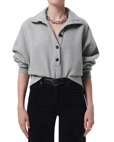 Citizen Of Humanity Citizens Of Humanity Mirelle Funnel Neck Sweatshirt In Gray
