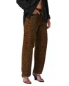Citizen Of Humanity Citizens Of Humanity Miro Relaxed Tapered Jeans In Sepia Cheetah In Brown