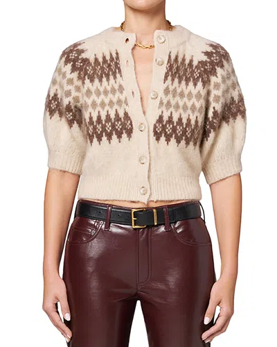 Citizen Of Humanity Citizens Of Humanity Molly Puff Sleeve Cardigan Sweater In Multi