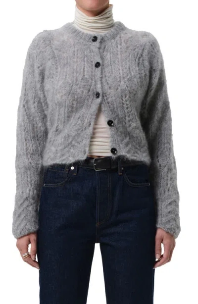 Citizen Of Humanity Citizens Of Humanity Odette Fuzzy Cardigan In Gray