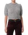 Citizen Of Humanity Citizens Of Humanity Odette Puff Sleeve Crewneck Sweater In Gray
