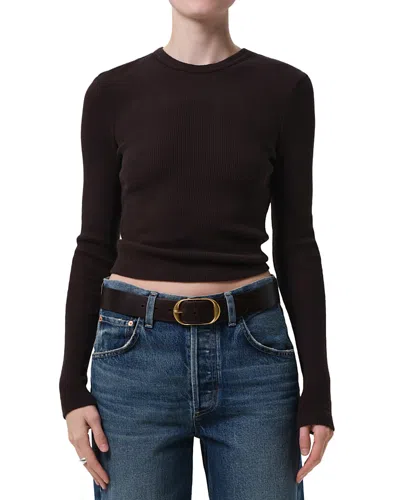 Citizen Of Humanity Citizens Of Humanity Pilar Crewneck Sweater In Brown