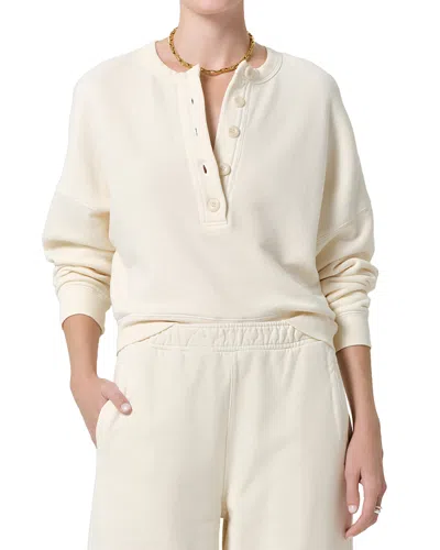 Citizen Of Humanity Citizens Of Humanity Rhomboid Henley Sweatshirt In Neutral
