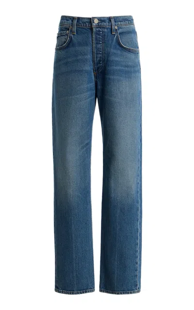Citizen Of Humanity Citizens Of Humanity Savannah Stretch Mid-rise Cigarette Jeans In Blue