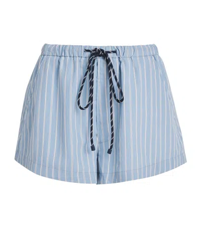 Citizen Of Humanity Citizens Of Humanity Stripe Este Drawstring Shorts In Blue