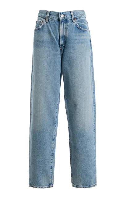 Citizen Of Humanity Citizens Of Humanity The Taper Rigid Mid-rise Wide-leg Jeans In Light Wash