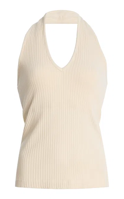 Citizen Of Humanity Citizens Of Humanity Thea Ribbed Halter Top In Neutral