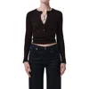 Citizen Of Humanity Citizens Of Humanity Varra Rib Henley In Black