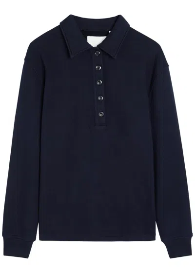 Citizen Of Humanity Citizens Of Humanity Vintage Jersey Polo Sweatshirt In Blue