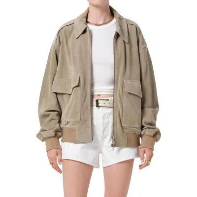 Citizen Of Humanity Citizens Of Humanity Vivienne Suede Jacket In Brown