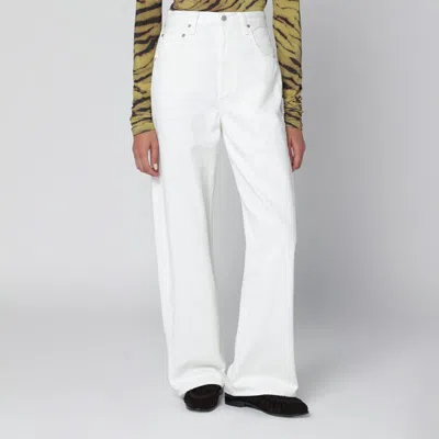 CITIZEN OF HUMANITY CITIZENS OF HUMANITY WHITE PASHMINA AYLA BAGGY JEANS