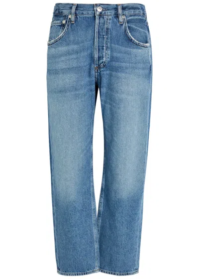 Citizen Of Humanity Citizens Of Humanity Winslow Boyfriend Cropped Jeans In Blue